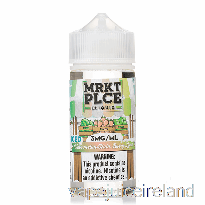Vape Flavours Ice Watermelon Hulaberry Lime - MRKT PLCE - 100mL 3mg